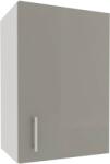 haaus Corp Superior Karo, 1 Usa, Gri Lucios/Alb, MDF, 40 x 30 x 60 cm (924133)
