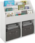 haaus Raft reviste Lugo, Alb, 72 x 31 x 79 cm Biblioteca