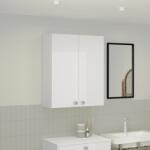 haaus Corp Baie Zaria, Suspendat, 2 Usi, Alb lucios/Alb, MDF, L 60 x l 22 x H 72 cm (912895)
