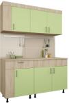 haaus Set Bucatarie Reno, Stejar Sonoma/Verde, L 150 cm (911270)