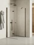 NEW TRENDY New Soleo Gunmetal Brushed cabină de duș 100x90 cm dreptunghiular grafit periat/sticlă transparentă K-2208 (K2208)