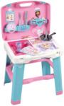 Smoby Bucătărie în valiză Gabby Kitchen Smoby portabilă cu 16 accesorii și cărți cu rețete (SM311908) Bucatarie copii