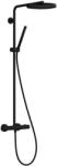 Hansgrohe Pulsify S Puro - Set de duș cu termostat, diametru 26 cm, 1 jet, negru mat 24222670 (24222670)