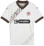 PUMA FC St. Pauli 24/25 Away Jersey Ifjúsági mez PUMA White Espresso Brown 7/8 EVES barna|fehér
