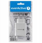 everActive Hálózati töltő 230V 4 Usb port 5V 5A 25W fehér (SC-400)