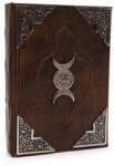 Ancient Wisdom Bőrkötésű kézműves napló - HÁRMAS HOLD - 18x26 cm (LBN-38)