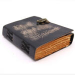Ancient Wisdom Bőrkötésű kézműves notesz - AZ ÁRNYAK KÖNYVE - 15x21x5 cm (LBN-28)