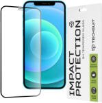 Techsuit Folie pentru iPhone 12 / iPhone 12 Pro - Techsuit 111D Full Cover / Full Glue Glass - Black (KF235598)