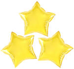 PartyPal Fólia lufi, arany csillag, 25 cm, 3 db/cs