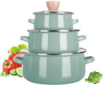 BANQUET Set de oale emailate NATURAL OLIVE Banquet, 6 piese