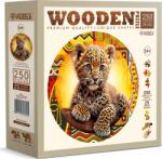 Wooden City - Puzzle Cute Little Leopard wooden - 250 piese