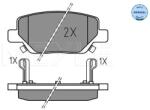 MEYLE set placute frana, frana disc MEYLE -ORIGINAL: True to OE. 025 224 4918 (025 224 4918)