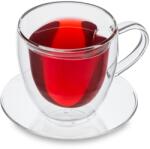 Feelino Ivópohár, 400 ml, Duplafalú, Kiváló minőségű boroszilikát üveg, Egyedi (WW588LEBNS) (WW588LEBNS)