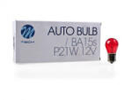 m-tech BA15s S25, piros halogén izzó 12V - 21W 1db (72Z38)