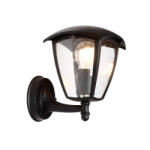 OPTONICA LED Lámpatest E27-es Foglalattal Oldalfali Kültéri Matt Fekete Ip44 9301