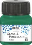 Kreul Clear Vopsea de sticla Verde Închis 20 ml 1 buc (<![CDATA[16224]]>)