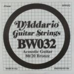 D'Addario BW032 80/20 BRONZE 032 Coardă individuală pentru chitară (BW032)
