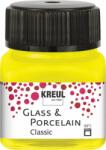 Kreul Classic Vopsea pentru sticla si portelan Canary Yellow 20 ml 1 buc (<![CDATA[16201]]>)