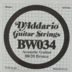D'Addario BW034 80/20 BRONZE 034 Coardă individuală pentru chitară (BW034)