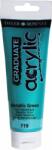 Daler-Rowney Graduate Vopsea acrilică Metalic Green 120 ml 1 buc (<![CDATA[123120719]]>)