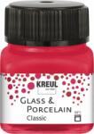Kreul Classic Vopsea pentru sticla si portelan Carmine Red 20 ml 1 buc (<![CDATA[16206]]>)