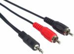 PremiumCord Jack 3.5mm-2xCINCH M/M 5 m Cablu audio (<![CDATA[KJACKCIN5]]>)