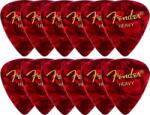 Fender 351 Shape Classic Celluloids 12 Red Moto Pană (1980351909)