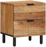 vidaXL tömör akácfa éjjeliszekrény 40 x 33 x 46 cm (4017754)