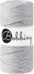 Bobbiny Macrame Cord 3 mm 100 m Gri deschis Șnur (MS-E036)