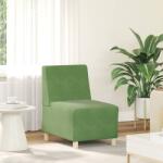 vidaXL világoszöld bársony kanapéfotel 55 cm (4108482)
