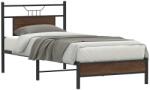 vidaXL barna tölgy színű szerelt fa ágykeret matrac nélkül 80x200 cm (4106989)