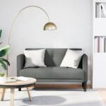 vidaXL sötétszürke szövet loveseat kanapé 111 cm (4100561) - vidaxl