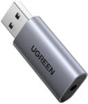 UGREEN CM383 Audio adapter, USB 3, 5 mm-es mini jack, AUX (szürke) (80864)
