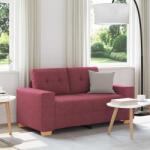 vidaXL borvörös szövet loveseat kanapé 120 cm (4105071)