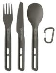 Sea to Summit Frontier UL Cutlery Set - [3 Piece] Tacâmuri Aluminium Hard Anodised Grey