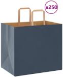 vidaXL 250 db kék papírzacskók fogantyúkkal 32x22x28 cm (4101932)