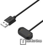  Okosóra USB töltő - FEKETE - mágneses, 1m hosszú, , 5V/0.7A - Xiaomi Amazfit GTS 3 / Amazfit GTR 3 / GTR 3 Pro / T-Rex 2 / Cheetah / Cheetah Round / Cheetah Pro