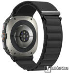 Samsung Galaxy Watch Ultra, Okosóra szíj, Alpesi szíj, Állítható méret, Egybe­szőtt szövet­, Z kapocs, Légáteresztő, Fekete