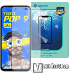 SUNSHINE Tecno Pop 9 5G (KL4), SUNSHINE Hydrogel TPU képernyővédő fólia, Ultra Clear, ÖNREGENERÁLÓ! , 1db, TOKBARÁT (SUNS315209)