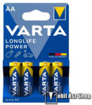 VARTA LONGLIFE POWER tartós elem, 4db / csomag, AA, R6, 1.5V, alkáli (4906121414)