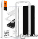 Spigen ALM FC előlap védő karcálló edzett üveg - ÁTLÁTSZÓ - 2db, 2.5D, 9H, A képernyő sík részét védi - SAMSUNG Galaxy A53 5G (SM-A536) - AGL04306 (AGL04306)