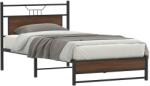 vidaXL barna tölgy színű szerelt fa ágykeret matrac nélkül 90x190 cm (4107010)