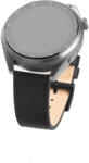 Fixed Curea pentru Samsung Galaxy Watch 4/5/Active 2, Huawei Watch GT 3 (42mm)/GT 3 Pro (43mm) - Fixed Leather Strap - Black