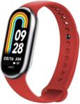Fixed Curea pentru Xiaomi Mi Band 8 / 8 NFC / 9 / 9 NFC - Fixed Silicone Strap - Red
