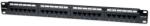 Manhattan 513555 Patch panel - CAT5e UTP patch panel, 24 portos, 1U, Fekete (513555)