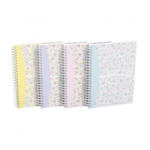 Herlitz Oxford Floral spirálfüzet A5/60 kockás (_400094951)