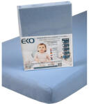 EKO Gumis lepedő Jersey kék 120x60 cm - vital24