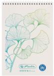 Herlitz GREENline Ginkgo A7 50lap kockás spirálblokk (50033560)