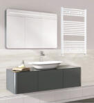 Technik Therm Angora 500x1400 mm íves, fehér törölközőszárító radiátor