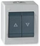 ALING-CONEL Aling-Conel POWER - 105N redőny (zsalu) nyomógomb, 10A 250V, IP44, szürke/antracit (257.1A) (257.1A)